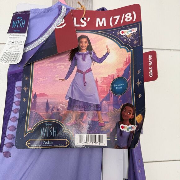 Disney Girls Medium Wish Asha Halloween Costume New - Picture 2 of 3